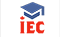 Logo chapeau de laureat bleur et sigle IEC en rouge avec la feuille de l'érable sur la lettre i pour marquer le point.